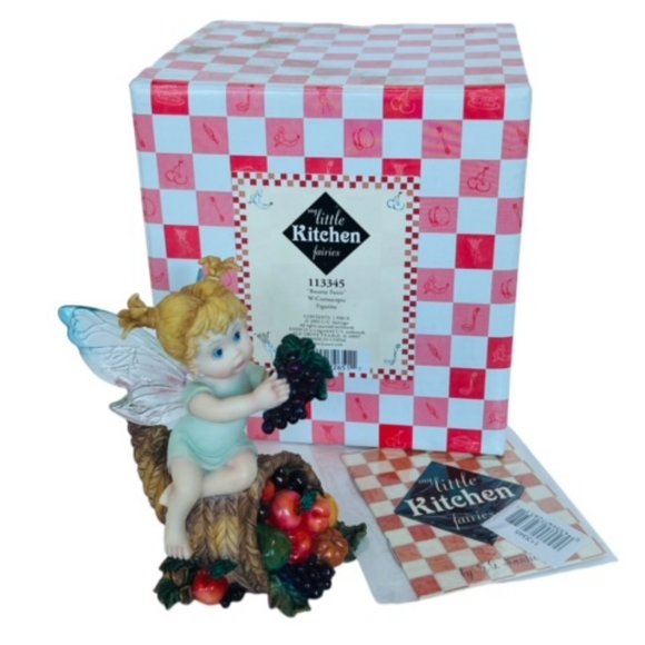 My Little Kitchen Fairies figurine pixie fairy Enesco NIB Bounty Cornucopia baby - Picture 1 of 7